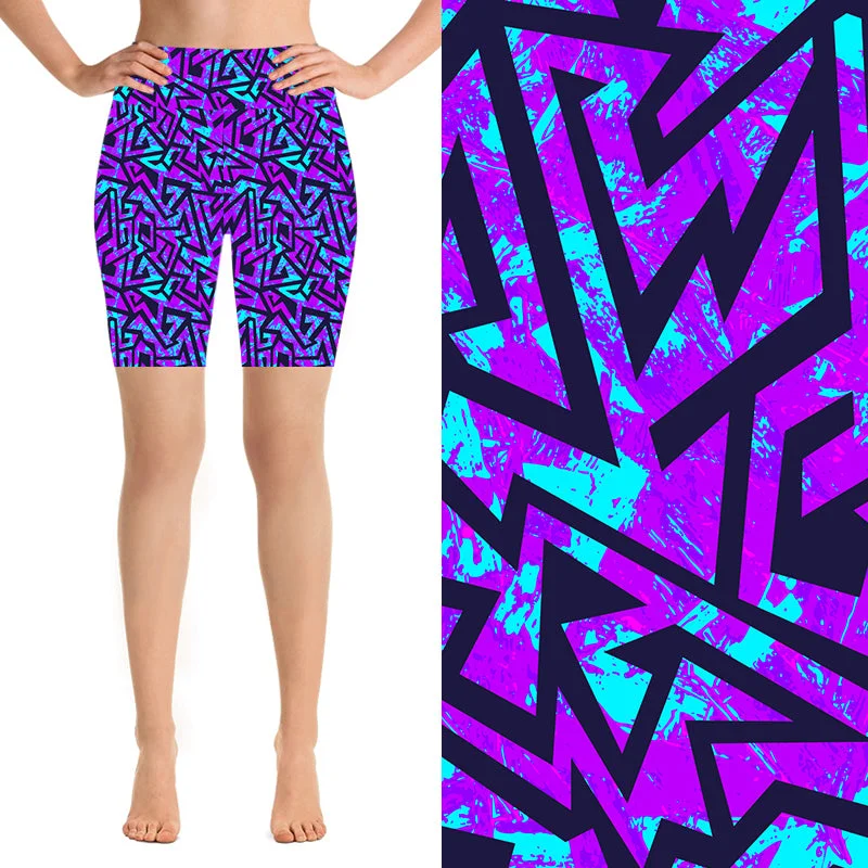 24/7 Biker Shorts - Amazing Aztecs