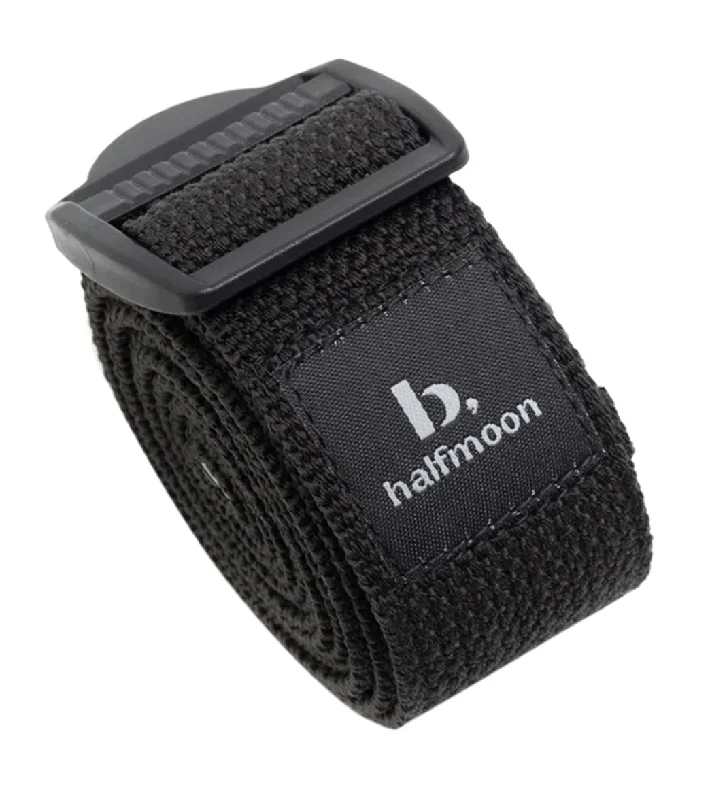 B, Halfmoon Buckled Stretch Strap 6ft Charcoal